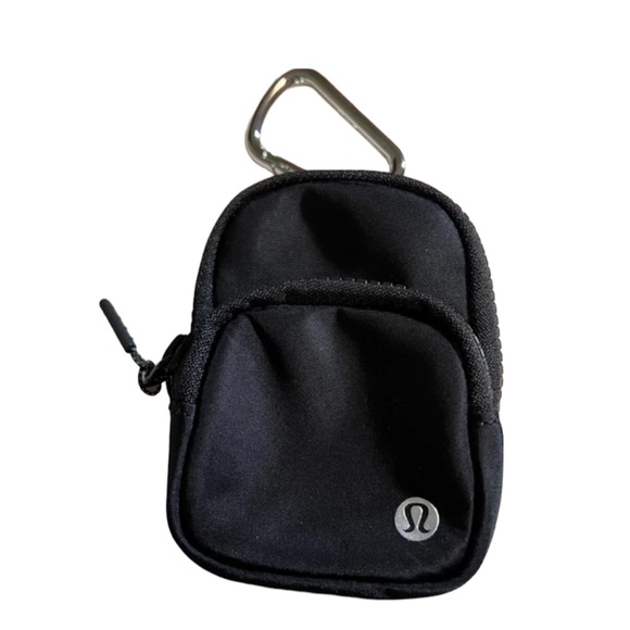 lululemon athletica Handbags - NWT Lululemon Nano Clip On Mini
Backpack One Size (3" x 2" x 4.3") Black
Silver